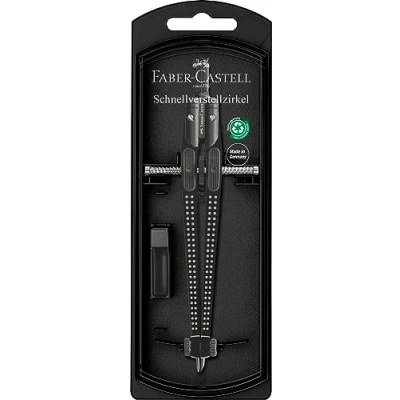 Abbildung von FABER CASTELL 174434 Schnellverstellzirkel Grip, schwarz