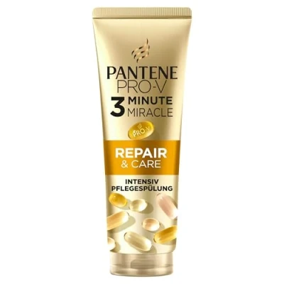 Abbildung von Pantene Pro V Repair &amp; Care 3 Minute Miracle Spülung 160ml Trockenes, Geschädigtes Haar, Formel mit Active Nutri Plex, Hilft, Sichtbare Schäden in Nur 1 Anwendung zu Reparieren, Regeneriert Haar