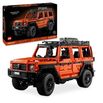 Abbildung von Lego Technic Mercedes Benz G 500 Professional Line, Bauset mit Auto Modell der Klasse, Geschenk für Erwachsene, Luxusgeländewagen Set, Sammlerstück, Spielzeug 42177