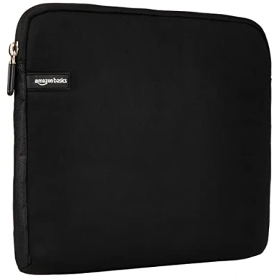 Abbildung von Amazon Basics Laptophülle für Laptops bis zu 35,6 cm (14 Zoll), Schwarz