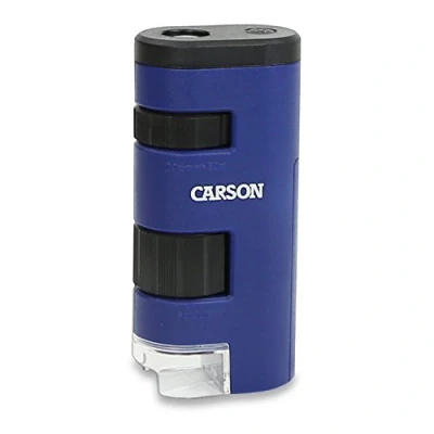 Abbildung von Carson PocketMicro 20x 60x Taschenmikroskop mit LED und asphärischen Linsen (MM 450)