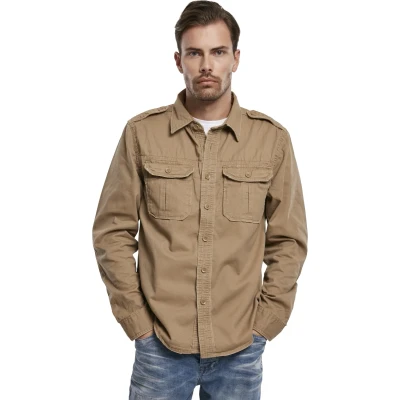 Abbildung von Brandit Vintage Hemd Camel, Herren, Größe: 3XL, Camel