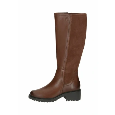 Abbildung von CAPRICE Damen Hohe Stiefel mit Absatz Reißverschluss Elegant, Braun (Cognac Comb), 38 EU