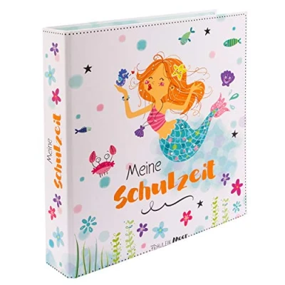 Abbildung von Goldbuch Schulzeit Sammelordner DIN A4, Schulordner Motiv Fräulein Meer, Rückenbreite 5 cm, Motivordner mit Kunstdruck, Ordner 4 Trennblättern, Multifunktionsordner ca. 28,5 x 32 Papier