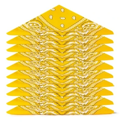 Abbildung von Karl Loven BANDANA 5 Stück Mango Orange Paisley Muster 100% Baumwolle TÜV geprüft Dicker Stoff 20 Exklusivfarben
