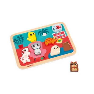 Abbildung von CHUNKY PUZZLE LES ANIMAUX FAMILIERS