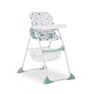 Abbildung von hauck Hochstuhl Sit N Fold für Kinder ab 6 Monate bis 15 kg, Klappbarer Reisehochstuhl mit Tisch, Einhändig Verstellbare Rückenlehne, Ultra Leicht, Großer Korb (Space)