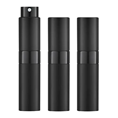 Abbildung von Toureal 8ML Parfum Zerstäuber Leer (3 Stück) Mini Spruehflasche, Parfüm Behälter, Parfümzerstäuber Nachfüllbar (Schwarz)