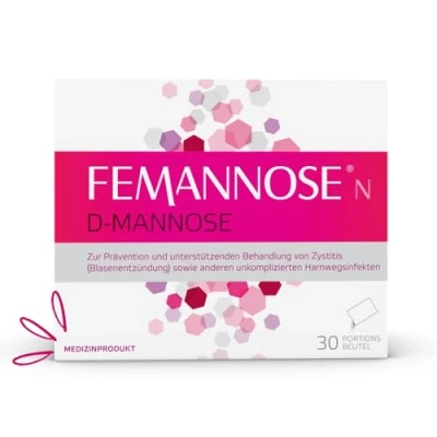 Abbildung von FEMANNOSE N 30 x Trinkgranulat mit 2.000 mg D Mannose und Preiselbeer Extrakt für die Blase (30 Stück)