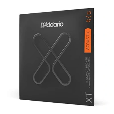 Abbildung von D&#039;Addario Gitarrensaiten Westerngitarre Akustikgitarre Premium beschichtete, langlebige Saiten für XTAPB1047 Phosphor Bronze Extra Light (10 47)