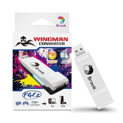 Abbildung von Brook Wingman FGC2 Converter Arcade Controller Adapter für PS5 und PC, kompatibel mit allen Spielen