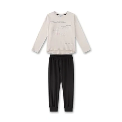 Abbildung von Sanetta Mädchen 245717 Pyjamaset, Beige, 176 EU