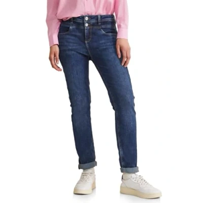 Abbildung von Street One Casual FIT Indigo Jeans Slim Fit, Damen, Größe: 31x32, Blau