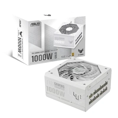 Abbildung von ASUS TUF Gaming 1000W Gold Netzteil (1000 Watt, vollmodulares Netzteil, ATX 3.0 kompatibel, Axial tech Lüfter, PCB Beschichtung, Doppelkugellager, weiß)