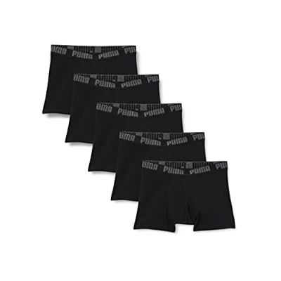 Abbildung von Puma Herren Boxer Unterwäsche, Schwarz, S (5er Pack)