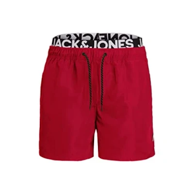 Abbildung von JACK &amp; JONES Herren JPSTARUBA JJSWIMSHORTS AKM DB WB, Rio Red, L