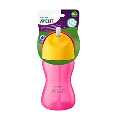Abbildung von Philips AVENT SCF798/02 Strohhalmbecher, Rosa, 1 Stück (1er Pack)
