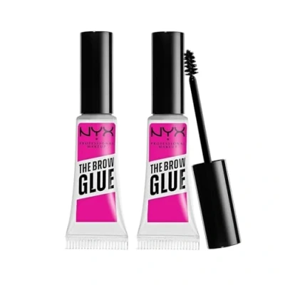 Abbildung von NYX Professional Makeup Brow Glue, Instant Styler, Für Augenbrauen wie laminiert, Doppelpack, Transparent