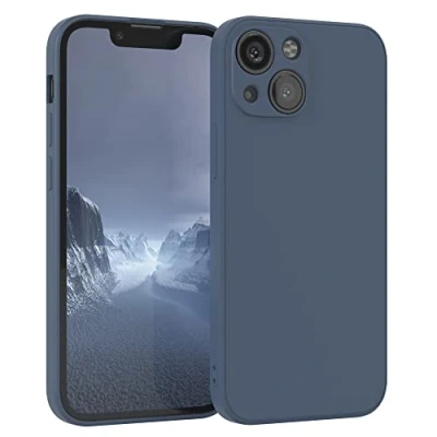 Abbildung von EAZY Case Silikonhülle für iPhone 13 Mini Hülle Silikon Blau weich stoßfeste Handyhülle Schutzhülle mit Kameraschutz Dünn Premium Schutz Cover TPU Phone Bumper in Petrol