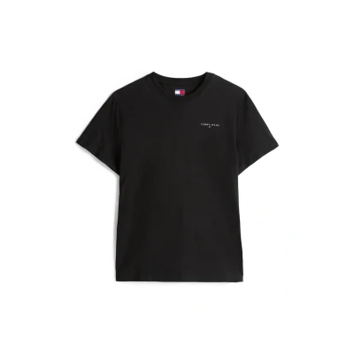 Abbildung von Tommy Jeans Linear Chest TEE Tshirt basic, Herren, Größe: 48, Black