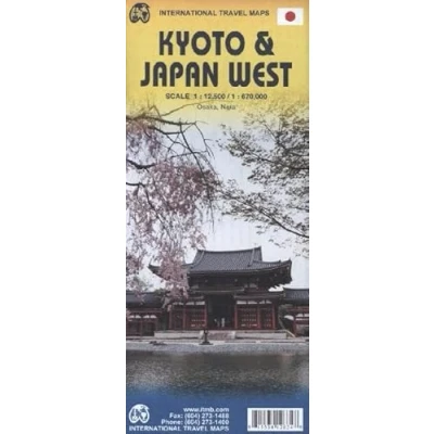Abbildung von International Travel Map ITM Kyoto &amp; Japan West. West Kyoto: Osaka, Nara