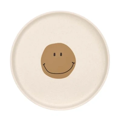 Abbildung von LÄSSIG Kinder Teller ohne Melamin, BPA frei, für Spülmaschine und Mikrowelle/Plate Happy Rascals Smile