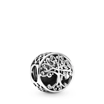 Abbildung von Pandora Openwork Family Roots Charm, Damen, Größe: One Size, Sterling silver