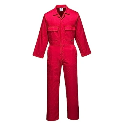Abbildung von Portwest Euro Arbeitsoverall aus Polyester Baumwolle, Größe: L, Farbe: Rot, S999RERL