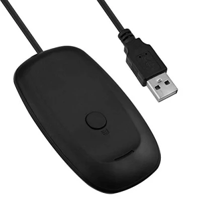 Abbildung von Mcbazel Wireless USB 2.0 Gaming Empfänger Adapter für Microsoft Xbox 360, Desktop PC, Laptop, Schwarz