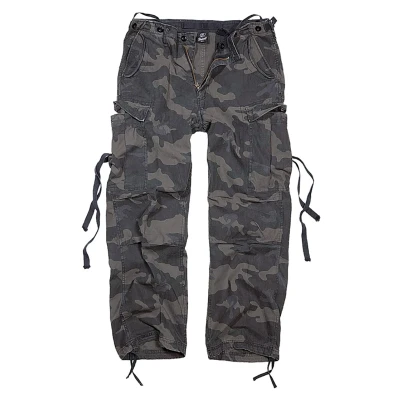 Abbildung von Brandit Vintage Cargohose, Herren, Größe: Medium, Black