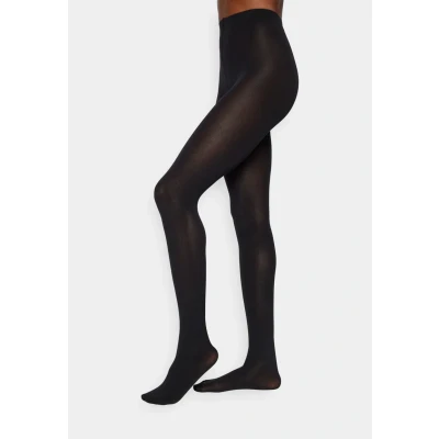 Abbildung von FALKE Damen Strumpfhose Cotton Touch W Ti Baumwolle einfarbig 1 Stück, Schwarz Black 3000, M