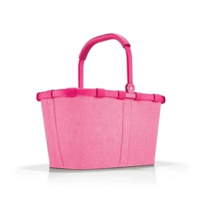 Abbildung von reisenthel carrybag frame twist pink Stabiler Einkaufskorb mit viel Stauraum und praktischer Innentasche Elegantes wasserabweisendes Design