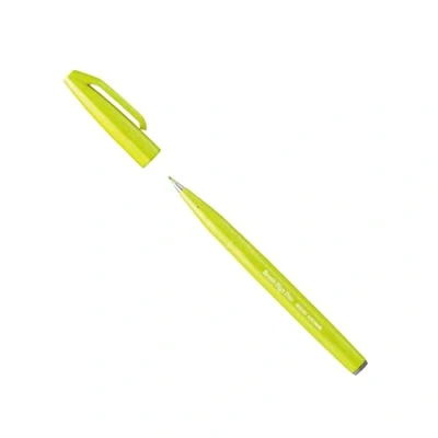Abbildung von Pentel SES15C K2X Brush Sign Pen limonengrün, Faserschreiber, pinselähnliche Spitze, 1 Stück