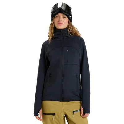 Abbildung von Roxy Soaring Heights Funktionelles Midlayer Sweatjacke, Damen, Größe: Medium, Dark blue