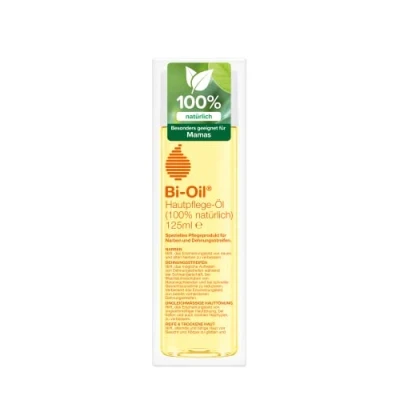 Abbildung von Bio Oil Hautpflege Öl 100% natürlich Schwangerschaftsöl mit 100 % natürlichen Inhaltsstoffen Körperöl während und nach der Schwangerschaft Vegan 125 ml