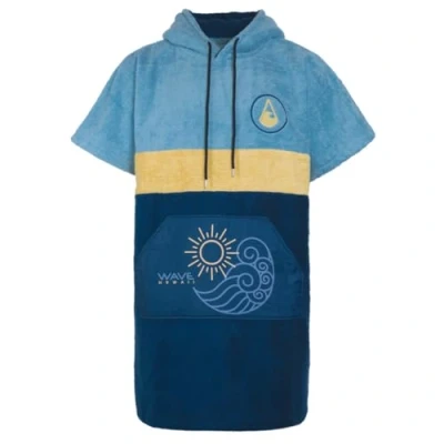 Abbildung von WAVE HAWAII Bade Poncho Damen &amp; Herren “Pukalani Größe M, 160 190cm I 95% Baumwolle Surf Erwachsene Frottee Handtuch Hohe Wasserabsorption Umziehhilfe Made in Portugal
