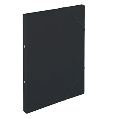 Abbildung von herlitz 11254398 Ringhefter &quot;Quality&quot;, A4, schwarz, 2 Ring Mechanik, Rückenbreite 25 mm, 5 Stück