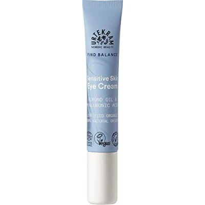 Abbildung von Urtekram parfümfreie Augencreme für empfindliche Haut, Augenringe und geschwollene Augen natürlich vegan 15 ml