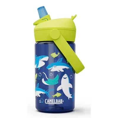 Abbildung von CAMELBAK Kinder Wasserflasche Tritan Renew mit Flip Straw BPA frei, spülmaschinenfest Ideal für Schule, Sport und Abenteuer 400 ml