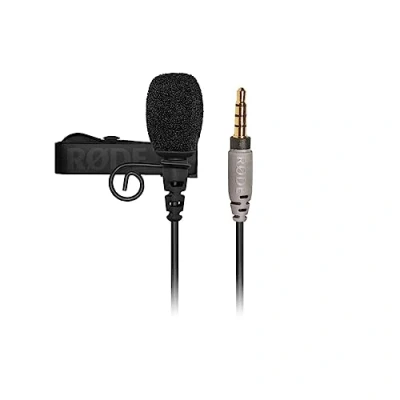 Abbildung von RØDE SmartLav+ Smartphone Lavaliermikrofon mit TRRS Anschluss für Rundfunk, Filmproduktion, Inhaltserstellung, Sprachaufnahmen vor Ort und im Studio, Schwarz