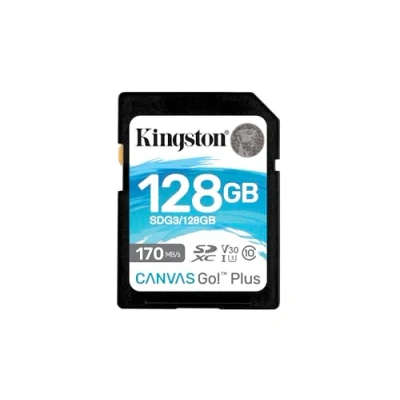Abbildung von Kingston SDG3/128GB SD Speicherkarte ( 128GB SDXC Canvas Go Plus 170R C10 UHS I U3 V30 )