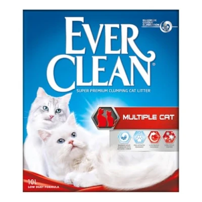 Abbildung von Ever Clean Katzenstreu, mehrere Katzen, duftend für lang anhaltende Frische, unschlagbare Klumpenstärke, 10 l
