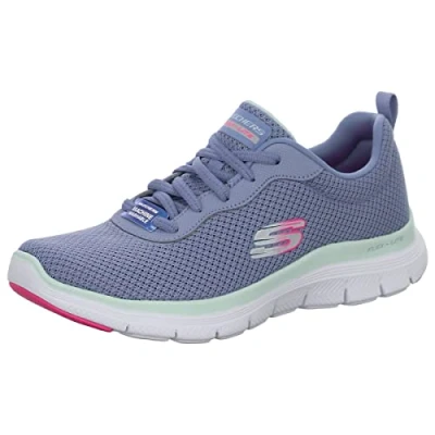 Abbildung von Skechers Damen Flex Appeal 4.0 Brilliant View Sneaker, Slate Mesh Trim, 39.5 EU