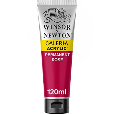 Abbildung von Winsor &amp; Newton 2131502 Galeria Acrylfarbe, hohe Pigmentierung, lichtecht, buttrige Konsistenz, 120 ml Tube Permanentrosa