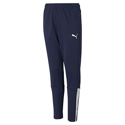 Abbildung von Puma Teamliga Jogginghose für Kinder, Größe: 164, Peacoat/puma white