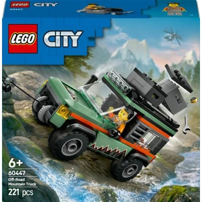 Abbildung von LEGO City Offroad Geländewagen Bauspielzeug Set für Jungen und Mädchen ab 6 Jahren Geschenk zum Geburtstag oder Feiertage Inkl. Abenteurer Minifigur Zubehör 60447