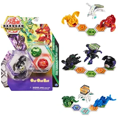 Abbildung von Bakugan &#039;Legends&#039; 2023 Starter Pack mit 3 Bällen (1 Ultra und 2 Basic Balls), unterschiedliche Varianten, für Kinder ab 6 Jahren