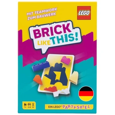 Abbildung von Asmodee Brick Like This! Das offizielle Lego Partyspiel Schnelles, lustiges Bauspiel für Familien, Kinder, Jugendliche und Erwachsene 15 Minuten, 2 8 Spieler ab 7 Jahren, Deutsch Version