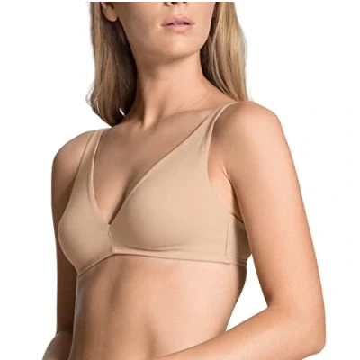 Abbildung von Calida Natural Comfort Damen Triangel BH, Damen, Größe: 85A, Nude
