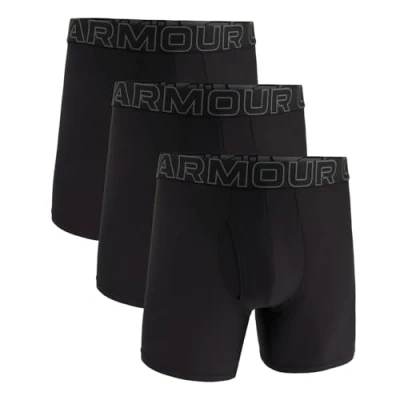 Abbildung von Under Armour Herren Tech Mesh Boxershorts im 3er Pack, 15 cm Beinlänge atmungsaktiv, feuchtigkeitsableitend, weiches Tragegefühl, ganztägiger Komfort
